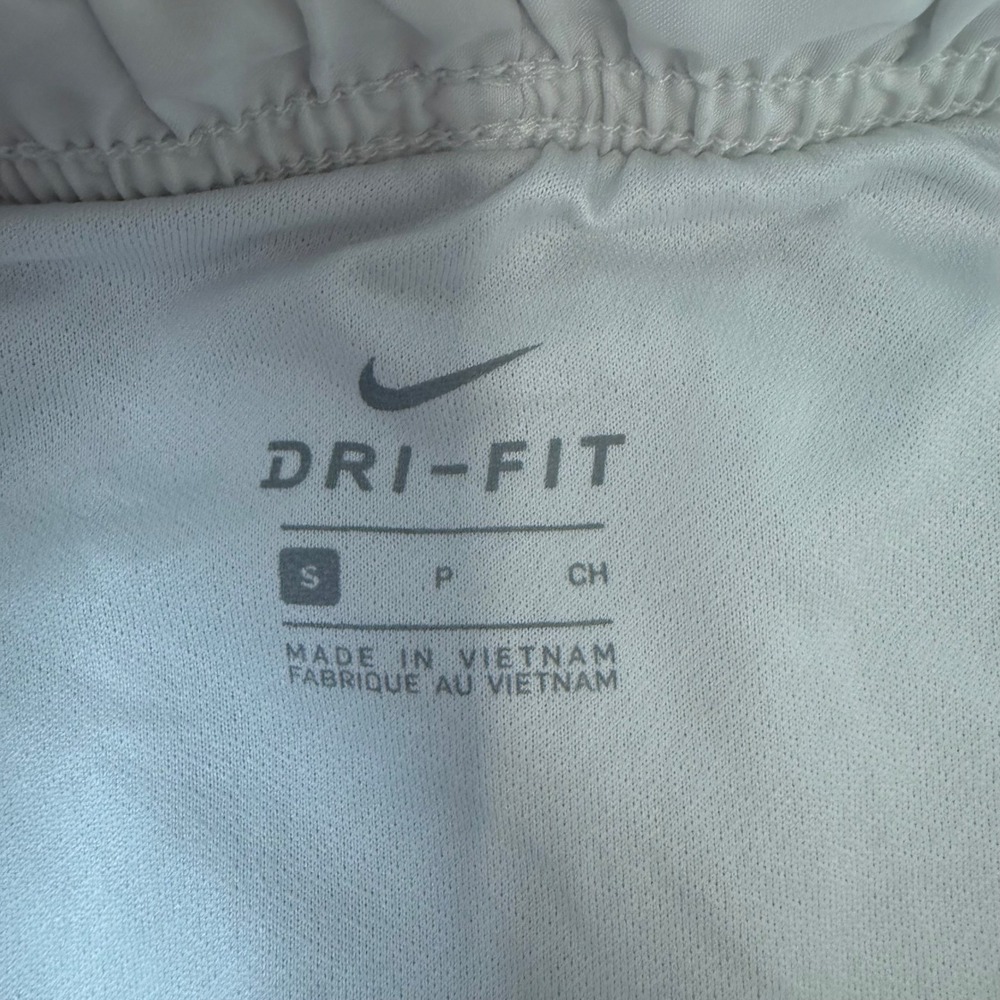 Nike Dri-FIT Running Shorts Womens Small White Excellent Athletic Mesh Trim - Picture 2 of 6